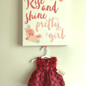 Baby cat and Jack plaid dress formal